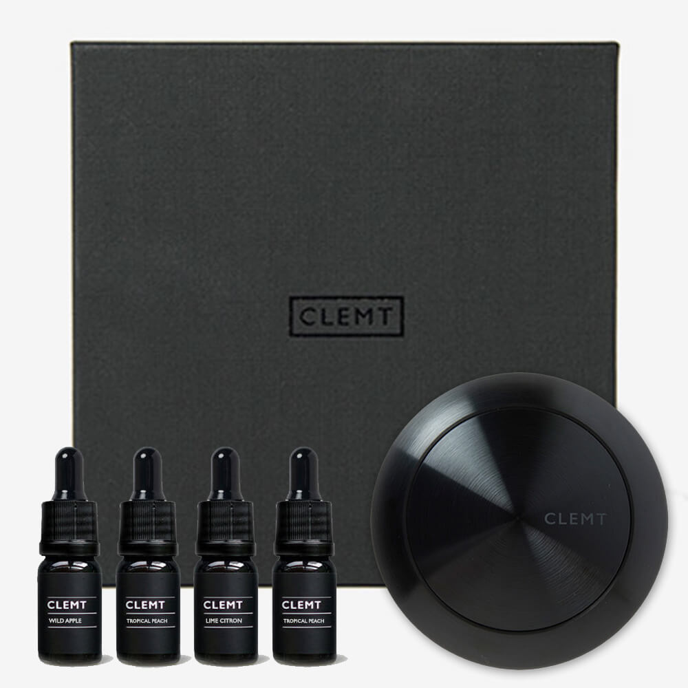 CLEMT Essential Oil Diffuser Refill Kit – 4 Bottles of Fragrance Oils &  Replacement Pads